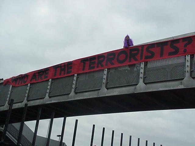 DSEi Who are the terrorists? (pic)