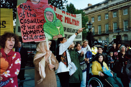 Report and photo of Women's Weekly Anti-War picket