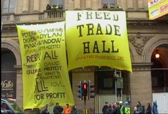 MANCHESTER PEOPLE FREE THE FREE TRADE HALL