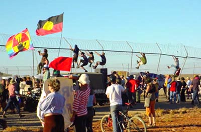 Liberation of Woomera refugess photos