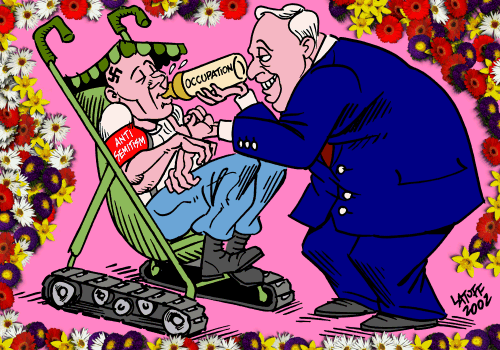 Manufacturing Anti-Semites (posted by Latuff)