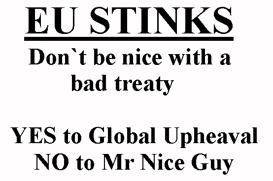 Don`t be nice with a bad treaty