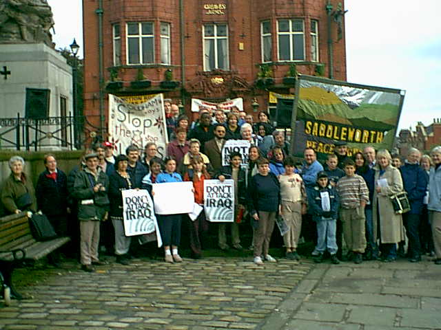 Oldham anti war protest