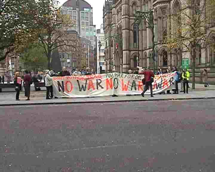 Photos of Oct 31st Manchester Day of Action Against War