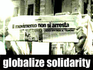 Onlineprotest N23 against repression in Italy
