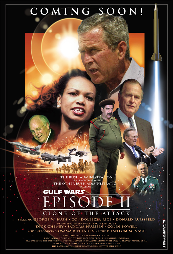 American Humor magazine attacks Bush war