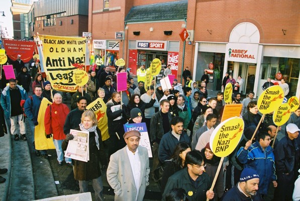 Pics. Anti Racist march Oldham 4th Jan Protest against racist murder