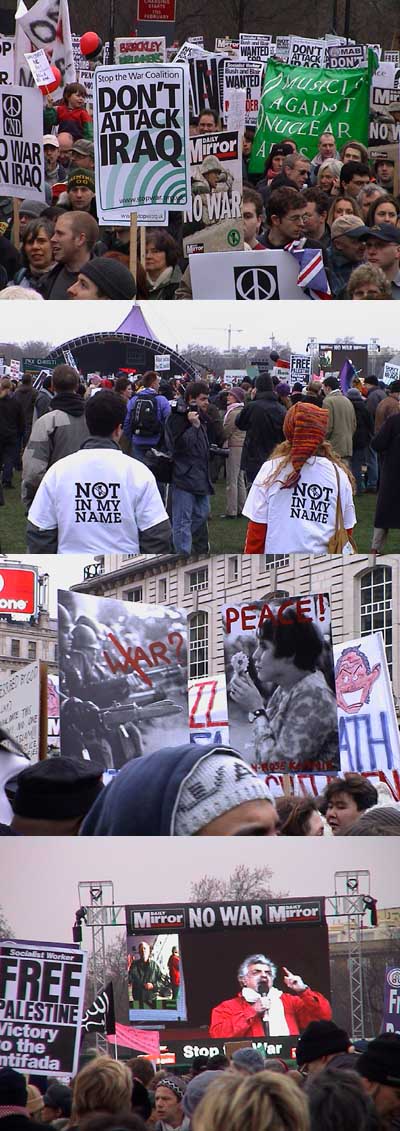 4 photos from london anti-war demo