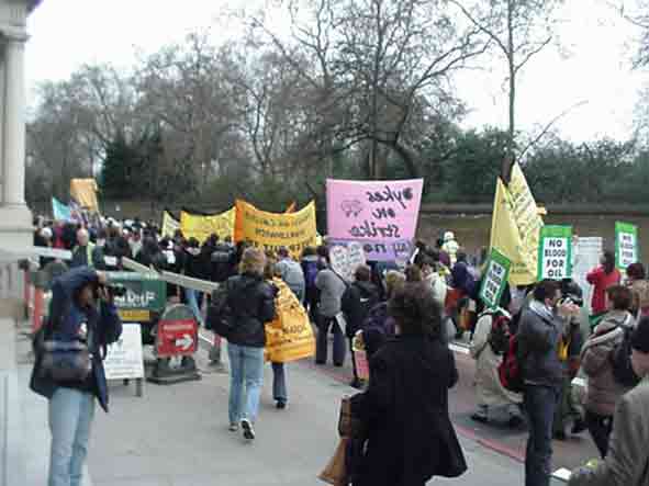 Pictures from the Women's Day demo in London