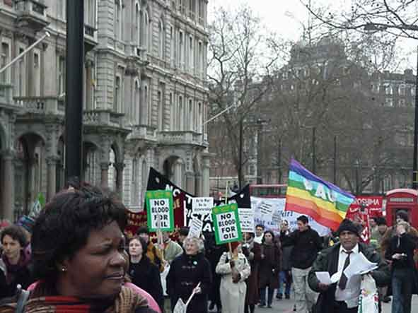 Pictures from the Women's Day demo in London