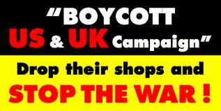 Global calls for US/UK multinational boycotts