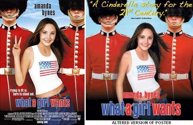 Warner Bros. CENSORS peace image from movie ads
