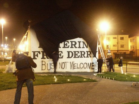 Derry: More Protest at Bush visit