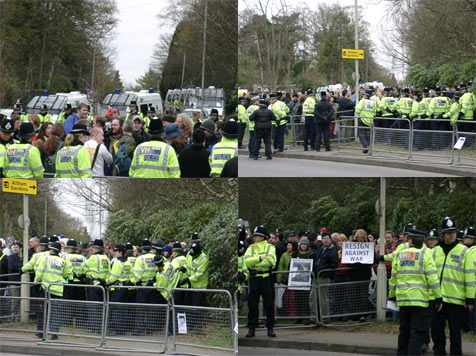 Northwood HQ : pics from pen and march back to tube