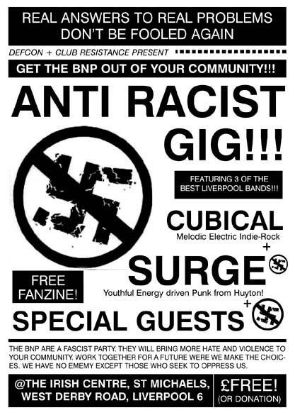 ANTI-RACIST GIG IN LIVERPOOL 30-04-03