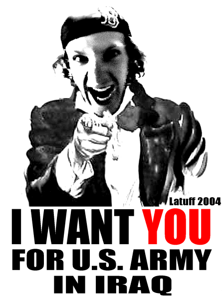 Uncle Klebold wants you for U.S. army in Iraq