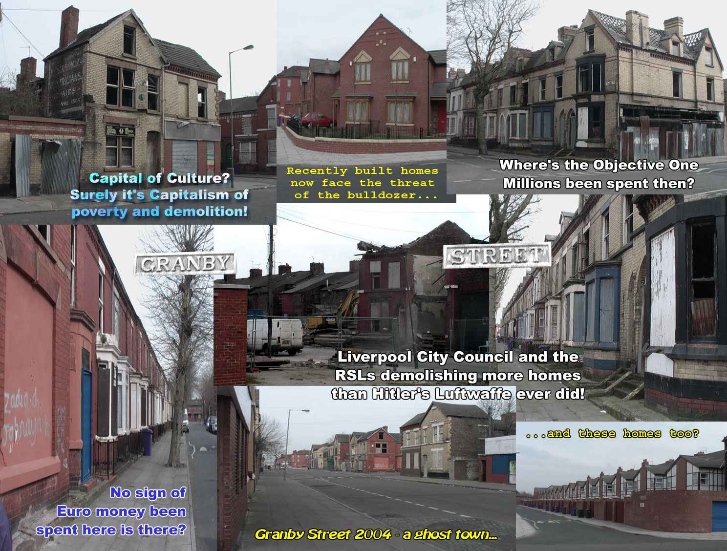 Picture post card from Liverpool to tourists of the world - This is the reality!