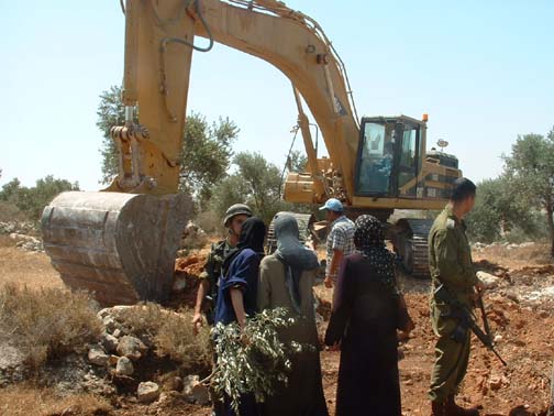 Women and girls of Az Zawiya, West Bank, Palestine seen resisting land theft