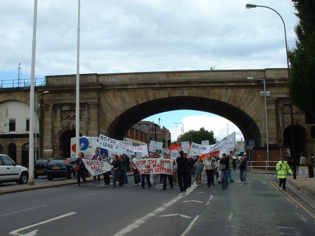 Passing under the Wicker archs