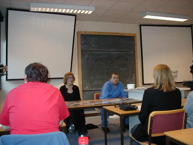 Ewa addresses a public meeting at Dundee University on April 21st this year.