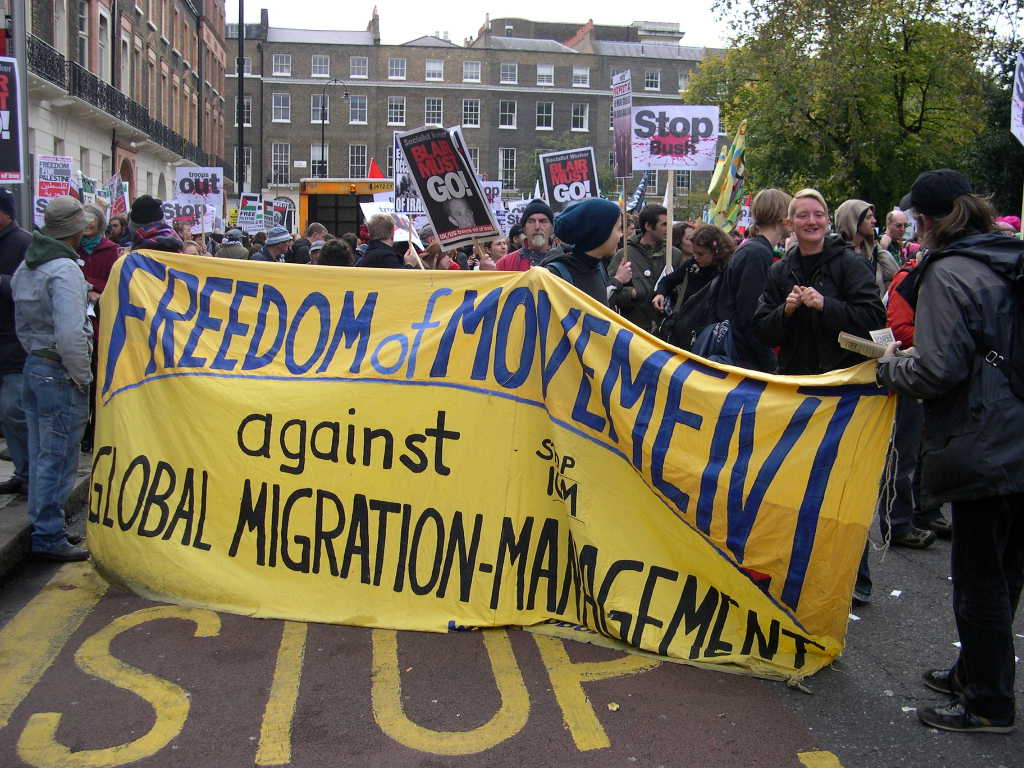 Freedom of movement banner