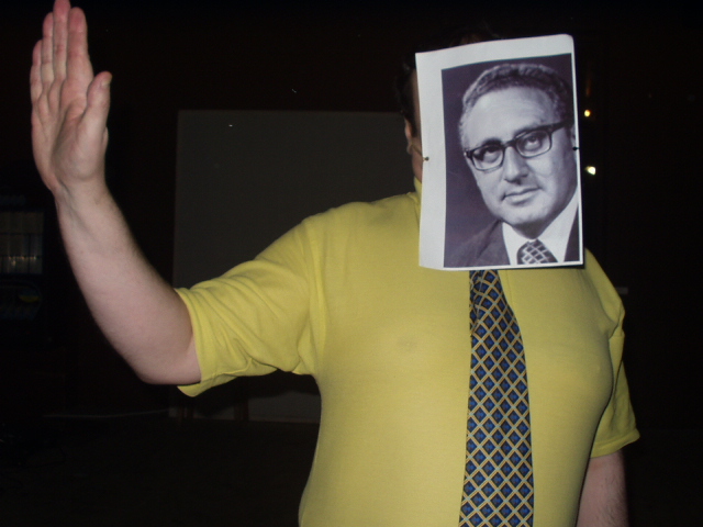 My impression of Dr K at the Glasgow Premiere of `WMD weapons of mass deception`