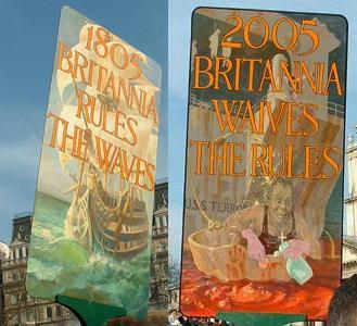 1805 Britannia rules the waves / 2005 Britannia waives the rules