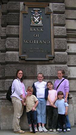 Crest Plc Evicted Mother and Daughters Bank of Scotland London