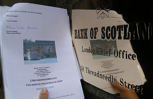 Bank of Scotland Chief Office Houseboat Family Letter of Appeal