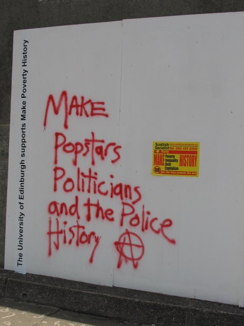Make popstars, politicians and the police history