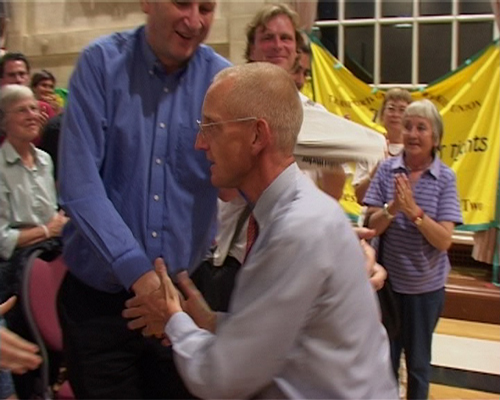 Videostill: Jerry Hicks after speaking