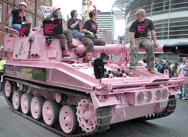 Someone Surrendered a Pink Tank Under Ongoing Weapons Amnesty