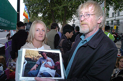 Peter and Helen Brierly, father and sister of Shaun, killed in Iraq.