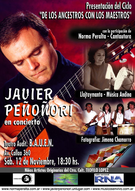 Javier Peñoñori in concert