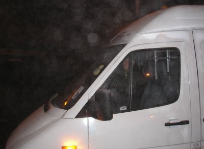A Different Detention Van, note the Bars behind the driver