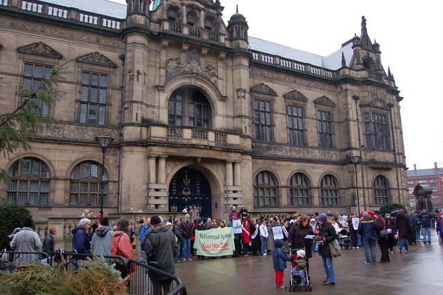 Arrian Sheffield Town Hall Protest