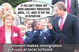 Government makes immigration checks at local schools...