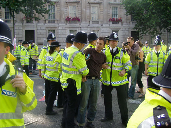 one of many downing street arrests