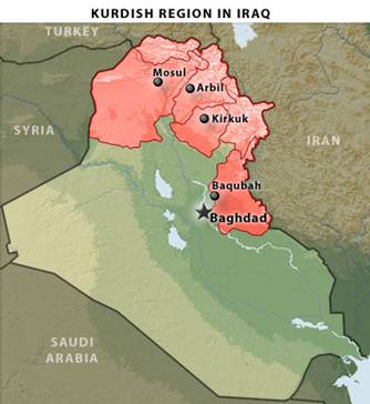 Kurdish region in Iraq