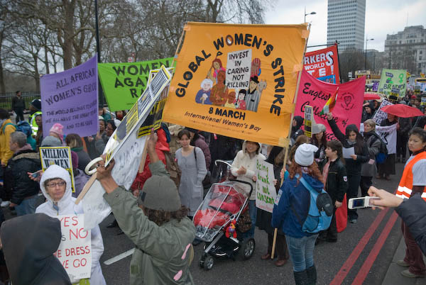 Global Women's Strike banner
