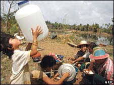 getting water after a cyclone