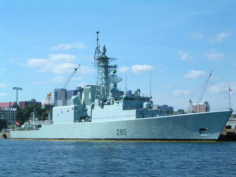 Canada's HMC Iroquois, involved in Maritime Security. Canada cur. leads CTF 150