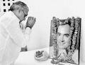 Homage & kind tribute paid by him to Sri Rajiv Gandhi