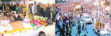 Governor AR Kidwai pays homage to Ranbir Singh Hooda at the Chief Minister’s Res