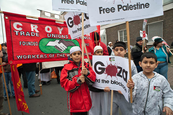 Children and Croydon Trade Union Banner