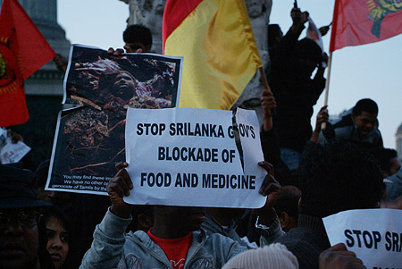 Blockade of food and medicine.