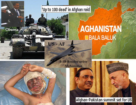 US-Terror i. Afghanistan - 100 Tote Zivilisten