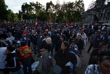 Tamils in Parliament Square.