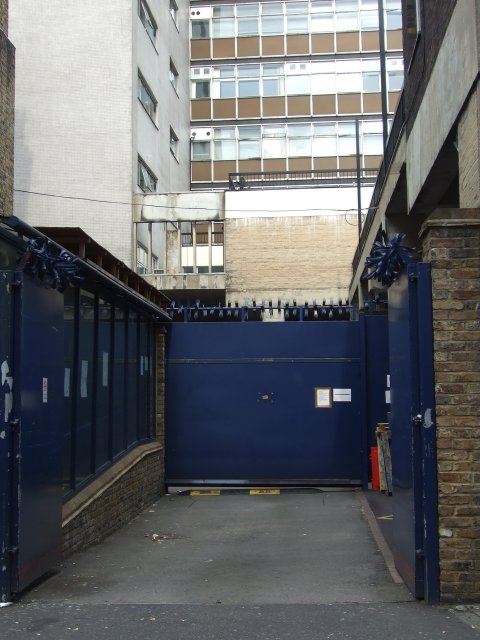 the gate to the 'secure unit' attached to the reporting centre
