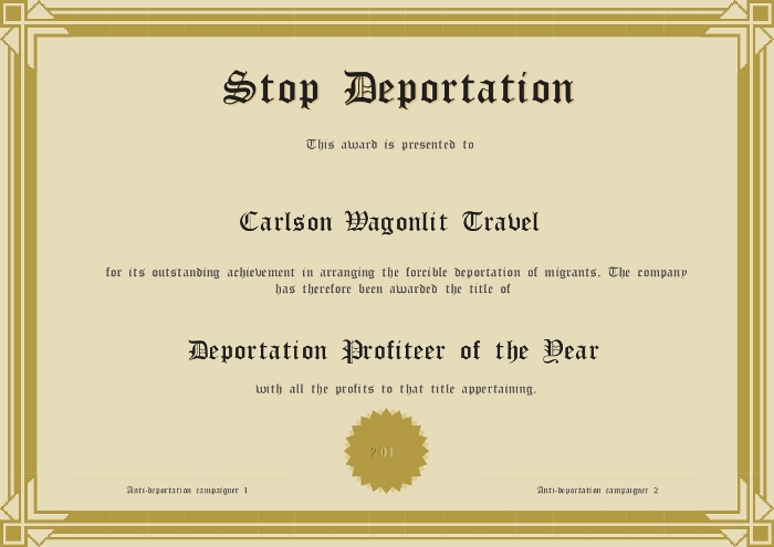 Carlson Wagonlit Travel award